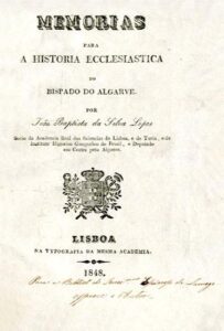 MEMORIAS PARA A HISTORIA ECLESIASTICA DO BISPADO DO ALGARVE