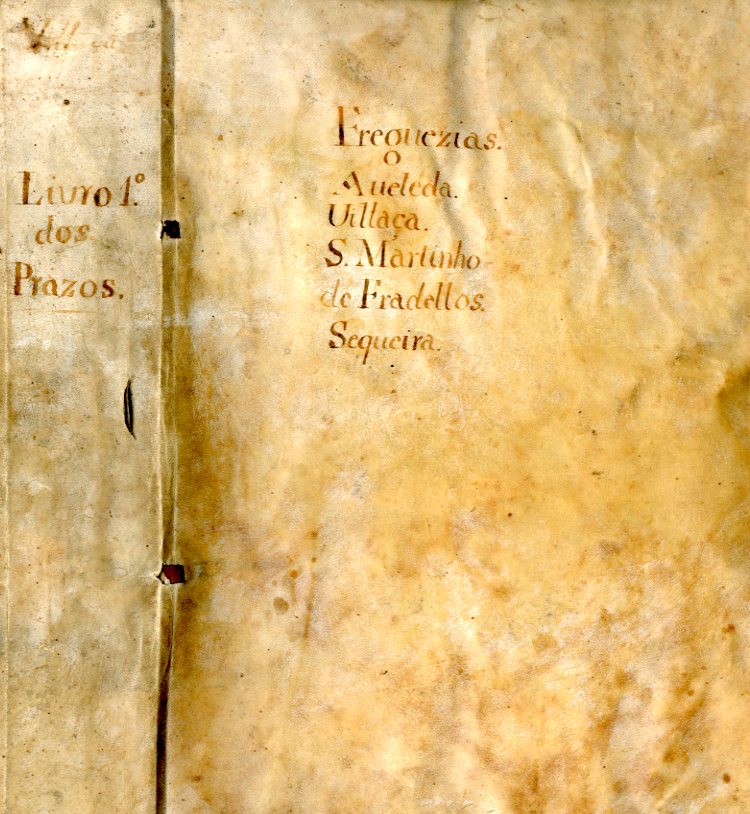 LIVROS DE PRAZOS DA QUINTA DE VILAÇA: Freguesias de Aveleda, Vilaça, S. Martinho de Fradelos, Sequeira, Ruílhe, Cabreiros, S. Julião de Passos, S. Miguel da Carreira, Salvador do Campo. LIVRO DE PRAZOS FOREIROS Á QUINTA DE VILAÇA