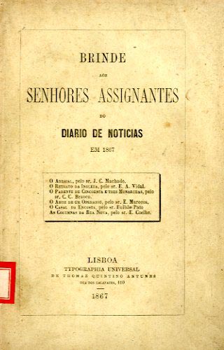 BRINDE AOS SENHORES ASSINANTES DO DIARIO DE NOTICIAS