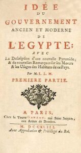 IDEE DU GOUVERNEMENT ANCIEN ET MODERNE DE L’EGYPTE