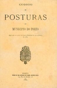 CODIGO DE POSTURAS DO MUNICIPIO DO PORTO