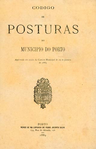 CODIGO DE POSTURAS DO MUNICIPIO DO PORTO