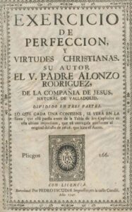 EXERCICIO DE PERFECCION Y VIRTUDES CHRISTIANAS