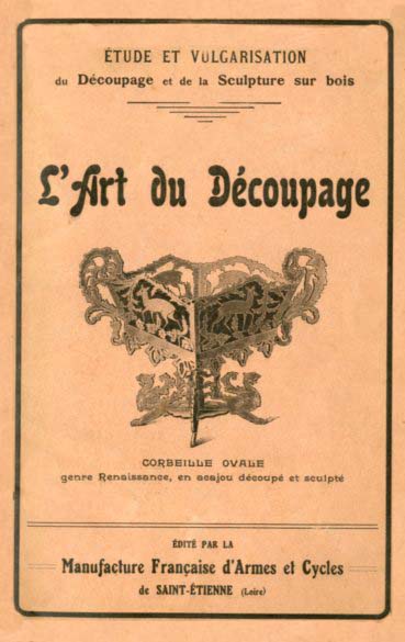 ETUDE ET VULGARISATION DU DECOUPAGE ET DE LA SCULPTURE SUR BOIS