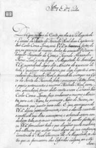 Carta do Autógrafa do Conde de Oeiras para o Conde de Azambuja, datada de Lisboa a 4 de Fevereiro de 1768