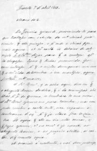 CARTA DATADA: 1888/04/07 (Guarite)