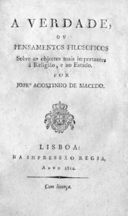 VERDADE OU PENSAMENTOS FILOSOFICOS SOBRE OS OBJECTOS MAIS IMPORTANTES A RELIGIAO E AO ESTADO