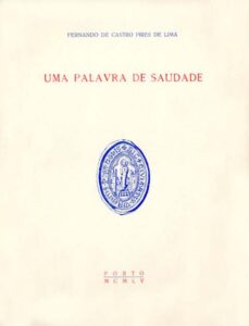 UMA PALAVRA DE SAUDADE