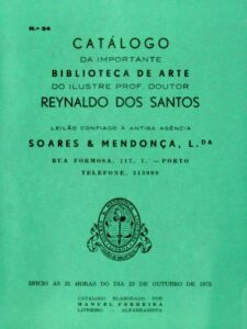 CATALOGO DA BIBLIOTECA DE ARTE DO ILUSTRE PROFESSOR DOUTOR REYNALDO DOS SANTOS