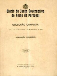 DIARIO DA JUNTA GOVERNATIVA DO REINO DE PORTUGAL