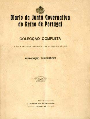DIARIO DA JUNTA GOVERNATIVA DO REINO DE PORTUGAL