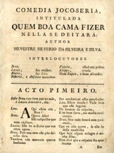 COMEDIA JOCO-SERIA INTITULADA QUEM BOA CAMA FIZER NELA SE DEITARA