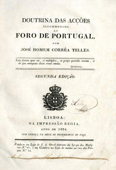 DOUTRINA DAS ACÇOES ACOMODADA AO FORO DE PORTUGAL