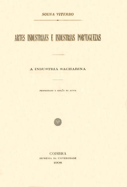 ARTES INDUSTRIAIS E INDUSTRIAS PORTUGUESAS