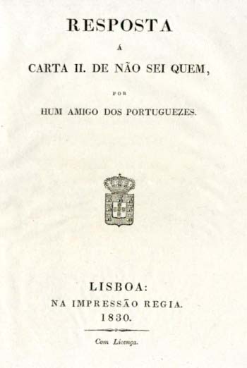 RESPOSTA A CARTA DE NAO SEI QUEM POR UM AMIGO DOS PORTUGUESES
