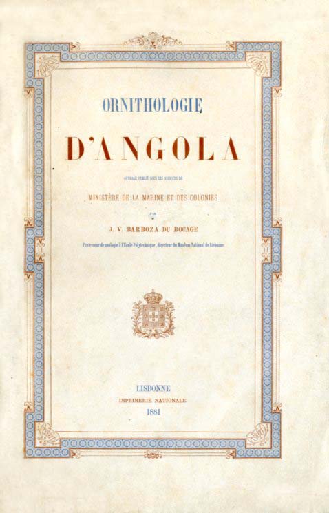 ORNITHOLOGIE D´ANGOLA