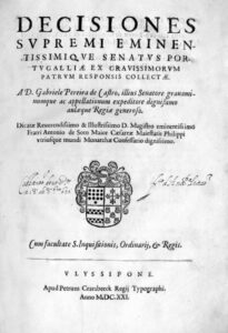 DECISIONES SUPREMI EMINENTISSIMIQUE SENATUS PORTUGALIAE