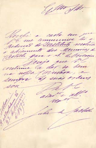 CARTA AUTOGRAFA