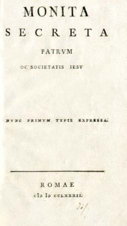 MONITA SECRETA PATRUM SOCIETATIS JESU