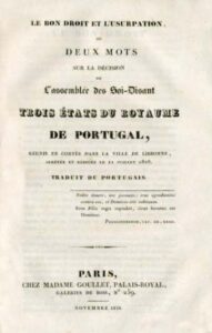 BON DROIT ET L’ USURPATION OU DEUX MOTS SUR LA DECISION DE L’ ASSEMBLEE DES SOI DISANT TROIS ETATS