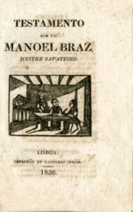 TESTAMENTO QUE FEZ MANUEL BRAZ MESTRE SAPATEIRO