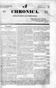 CRONICA DA TERCEIRA & A CRONICA. SEMANARIO DA TERCEIRA
