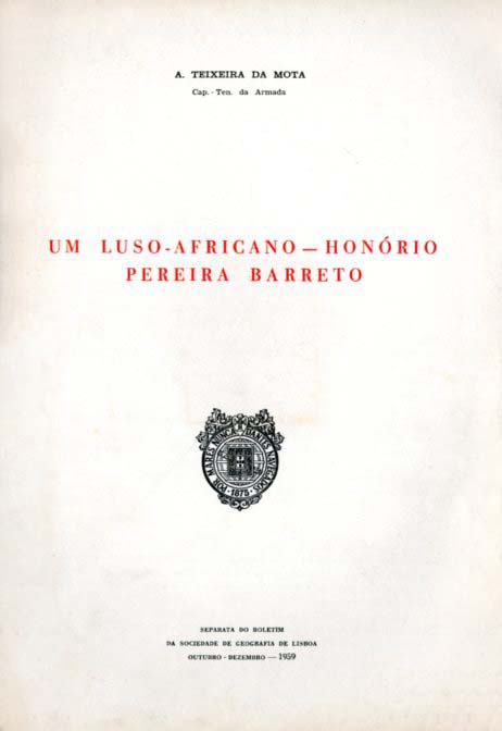 UM LUSO AFRICANO HONORIO PEREIRA BARRETO