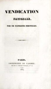 VENDICATION NATIONALE PAR UN PATRIOTE PORTUGAIS