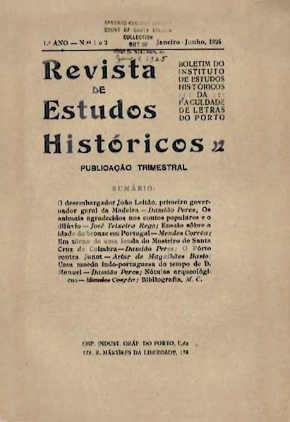 REVISTA DE ESTUDOS HISTORICOS