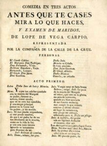 COMEDIA EN TRES ACTOS ANTES QUE TE CASES MIRA LO QUE HACES Y EXAMEN DE MARIDOS