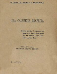 CASO DO BANCO ANGOLA E METROPOLE. Uma calumnia desfeita