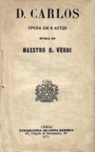 DOM CARLOS [Libreto]