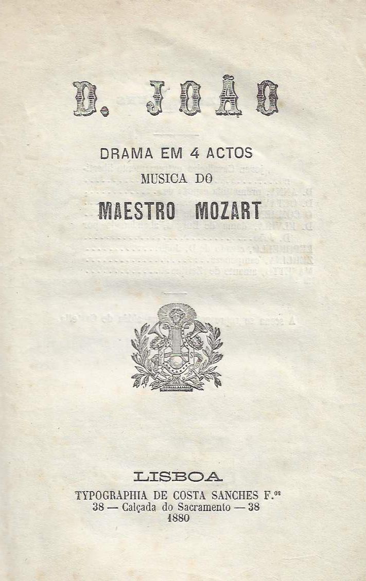 DOM JOAO [Libreto]