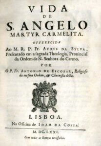 VIDA DE S. ANGELO MARTIR CARMELITA