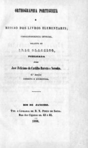 ORTOGRAFIA PORTUGUESA E MISSAO DOS LIVROS ELEMENTARES