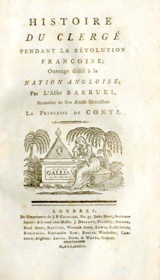 HISTOIRE DU CLERGE PENDANT LA REVOLUTION FRANCOISE