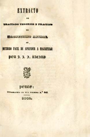 EXTRATO DO TRATADO TEORICO E PRATICO DO MAGNETISMO ANIMAL