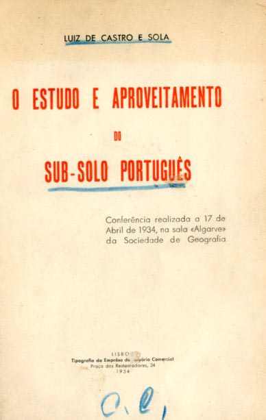 ESTUDO E APROVEITAMENTO DO SUB SOLO PORTUGUES