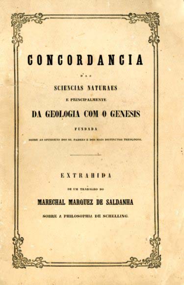 CONCORDANCIA DAS CIENCIAS NATURAIS E PRINCIPALMENTE DA GEOLOGIA COM O GENESIS
