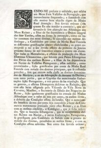 RELAÇAO Dos generos Estrangeiros sobre os quais se deve conceder a comutaçao de