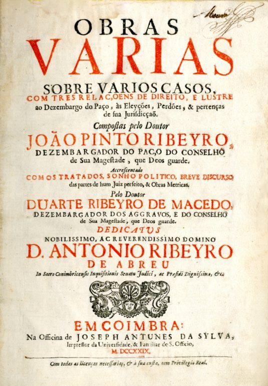 OBRAS VARIAS SOBRE VARIOS CASOS