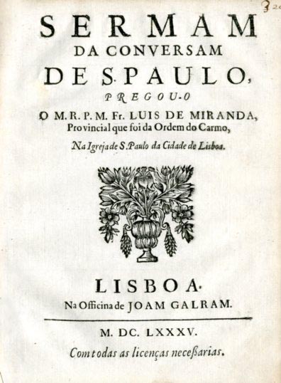 SERMAO DA CONVERSAO DE SAO PAULO