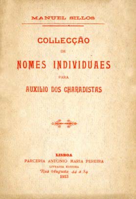 COLECÇAO DE NOMES INDIVIDUAIS PARA AUXILIO DOS CHARADISTAS