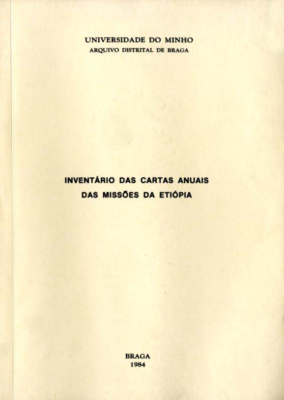 INVENTARIO DAS CARTAS ANUAIS DAS MISSOES DA ETIOPIA