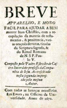 BREVE APARELHO E MODO FACIL PARA AJUDAR A BEM MORRER UM CRISTAO