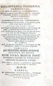 BIBLIOTECA HISTORICA DE PORTUGAL E SEUS DOMINIOS ULTRAMARINOS