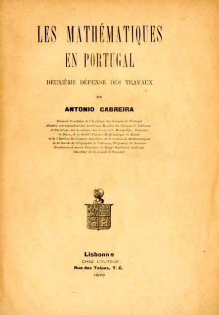 MATHEMATIQUES EN PORTUGAL