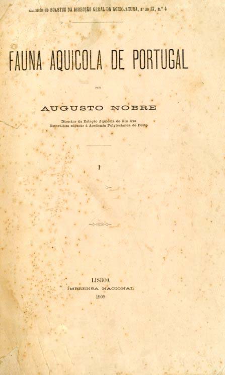 FAUNA AQUICOLA DE PORTUGAL