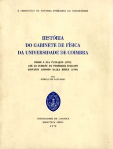 HISTORIA DO GABINETE DE FISICA DA UNIVERSIDADE DE COIMBRA