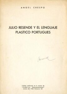 JULIO RESENDE Y EL LENGUAGE PLASTICO PORTUGUES
